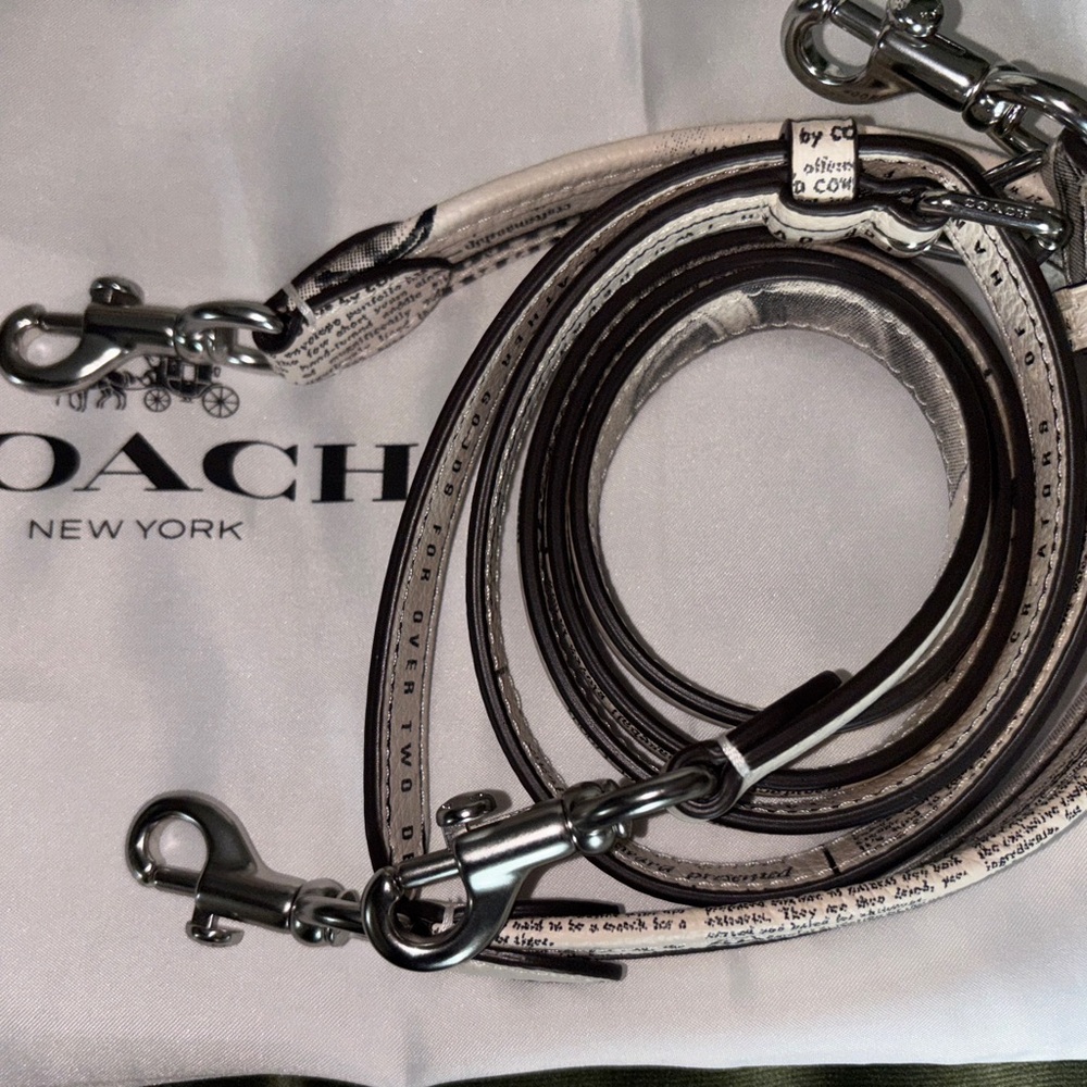 Brand New Coach Newspaper Print Shoulder Bag - Picture 11 of 16